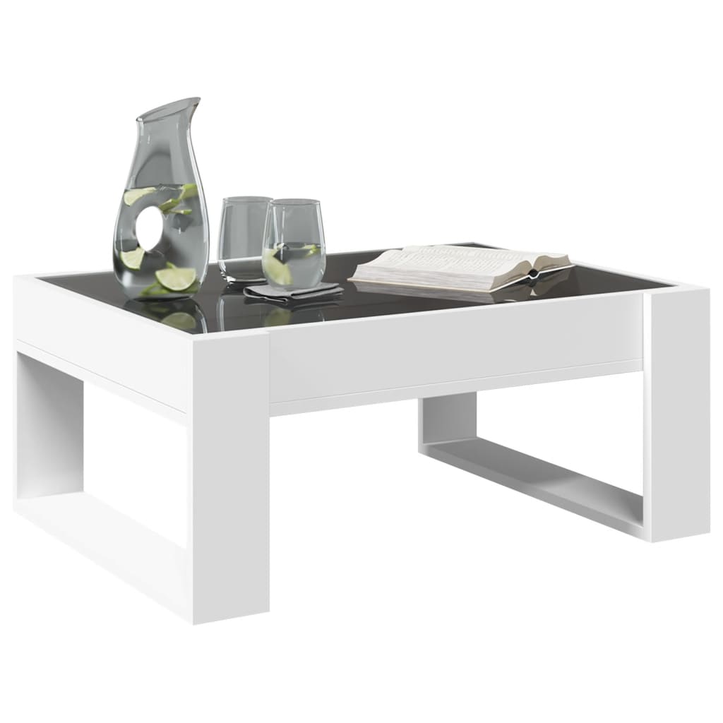 Table basse avec Infinity LED blanc 70x53x30 cm