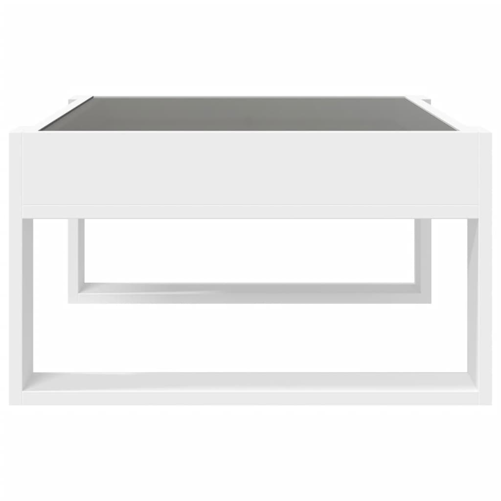 Table basse avec Infinity LED blanc 70x53x30 cm