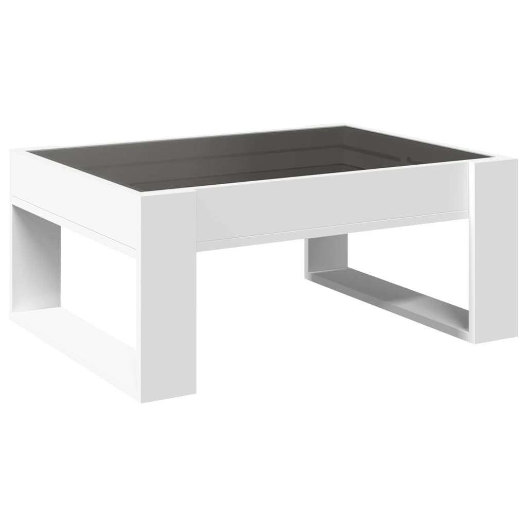 Table basse avec Infinity LED blanc 70x53x30 cm