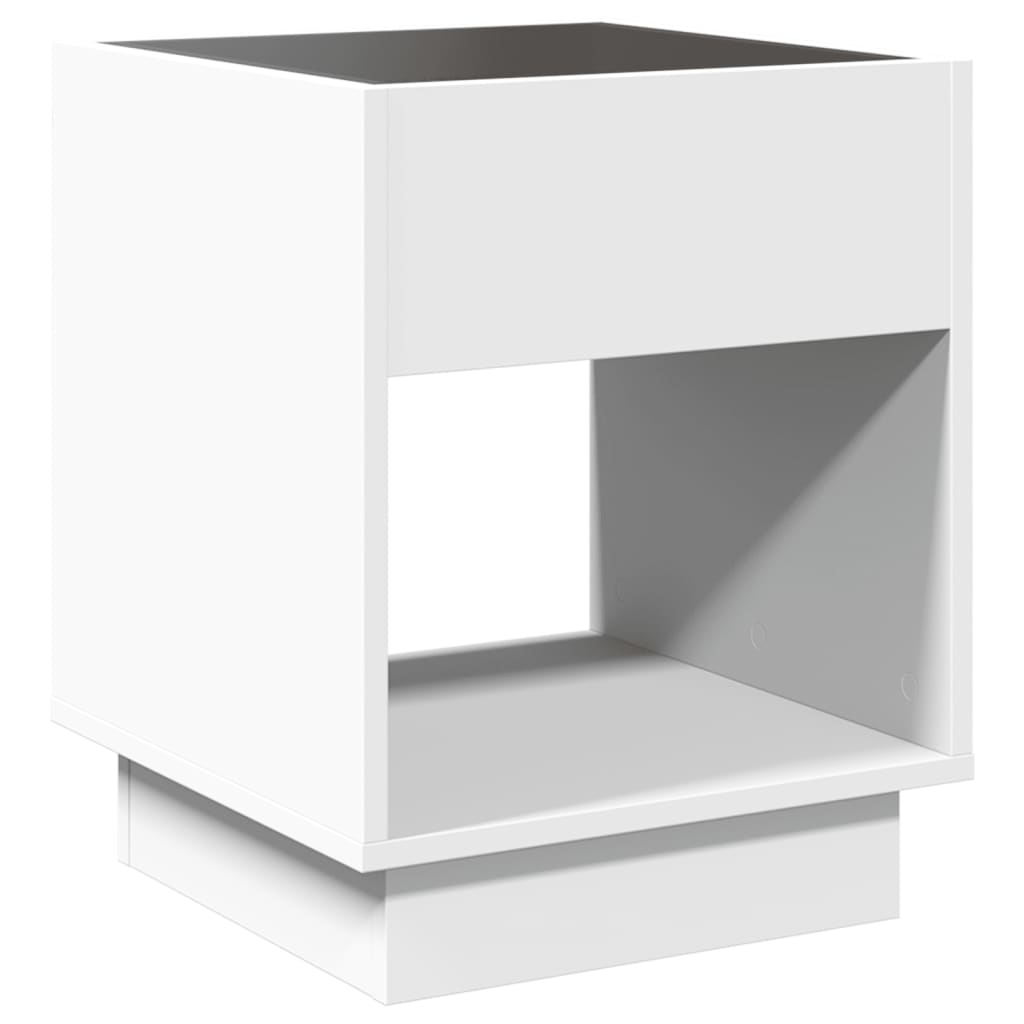 Table basse avec Infinity LED blanc 40x40x50 cm