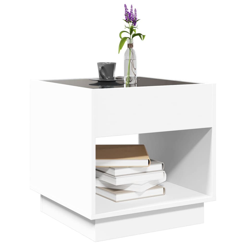 Table basse avec Infinity LED blanc 50x50x50 cm