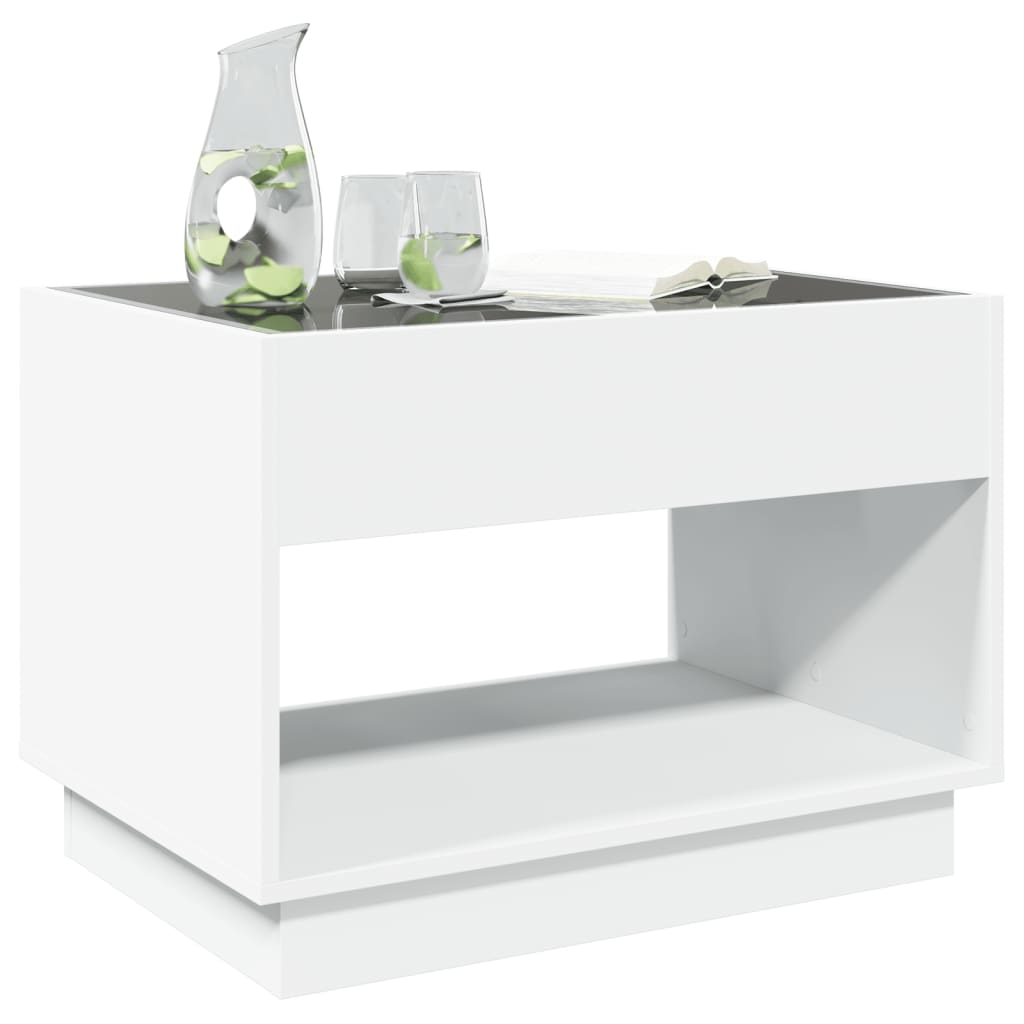 Table basse avec Infinity LED blanc 70x50x50 cm