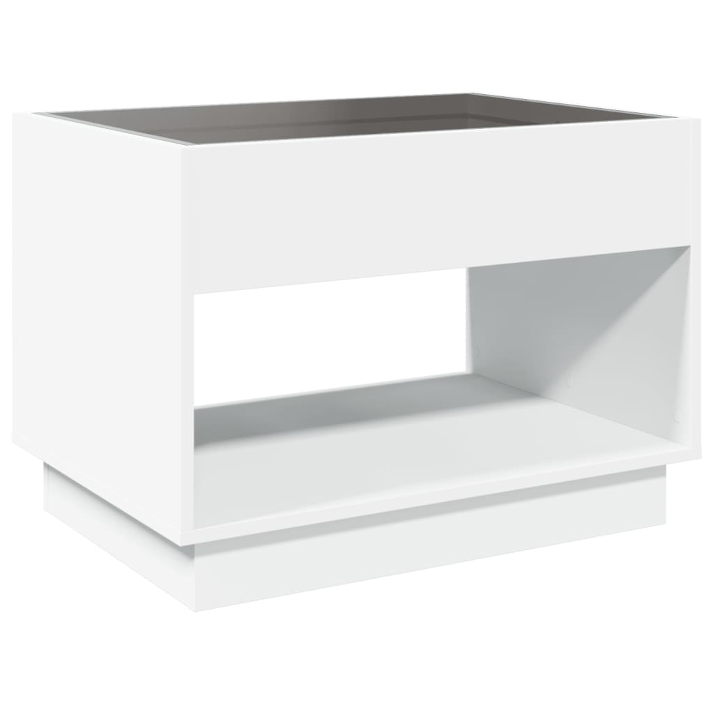 Table basse avec Infinity LED blanc 70x50x50 cm