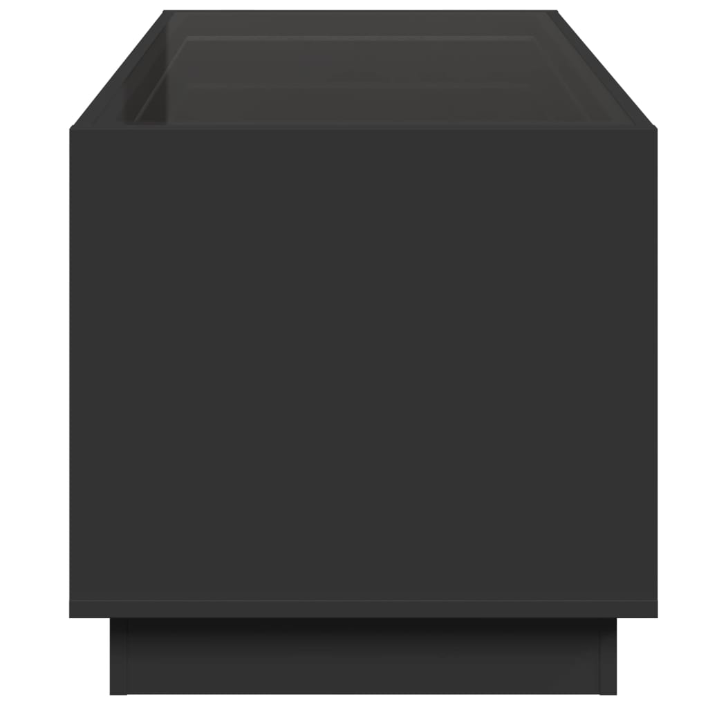 Table basse avec Infinity LED noir 70x50x50 cm