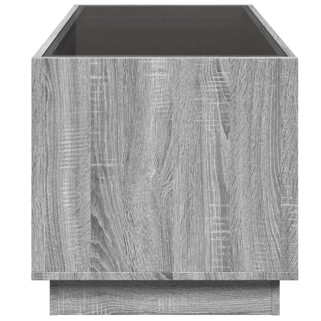 Table basse avec Infinity LED Gris Sonoma 70x50x50 cm