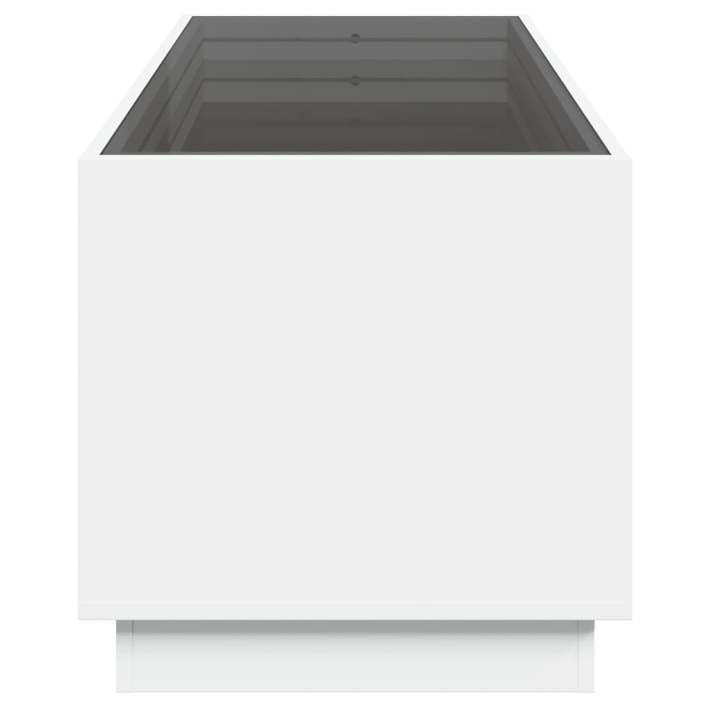 Coffee Table with Infinity LED White 90x50x50 cm