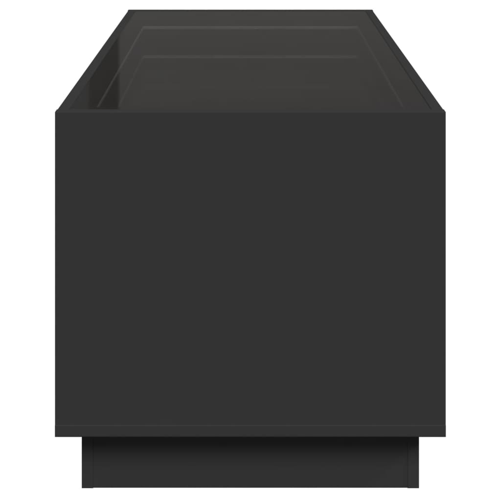 Table basse avec Infinity LED noir 90x50x50 cm