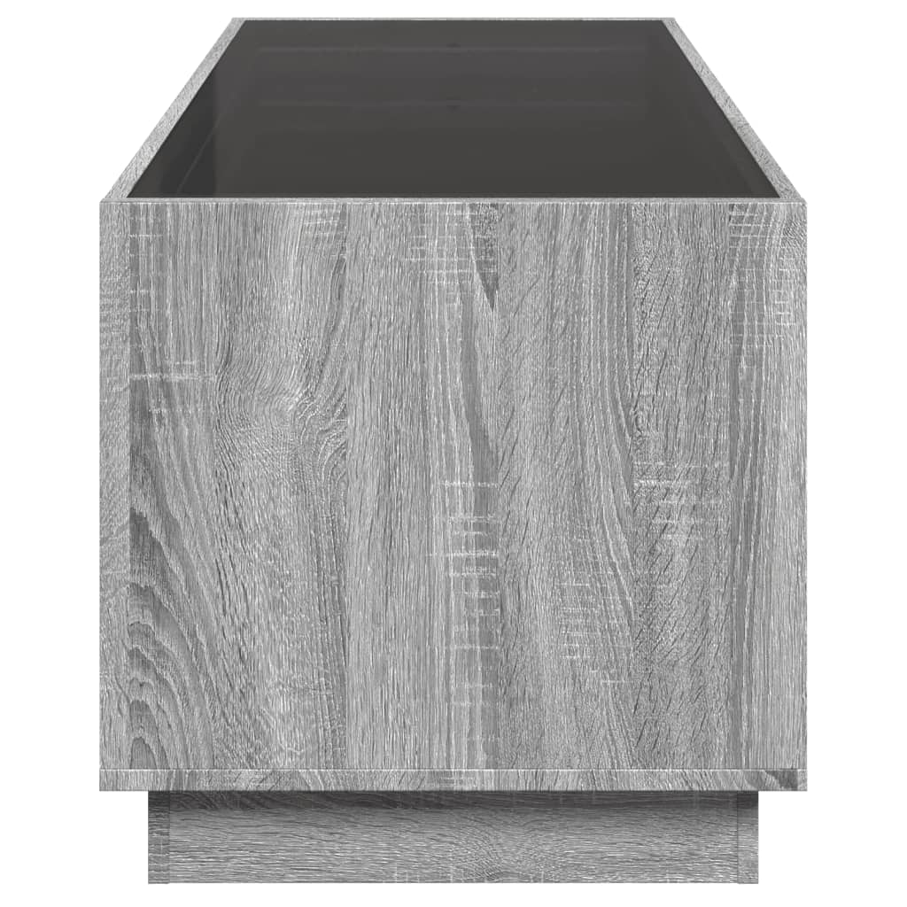 Table basse avec Infinity LED Gris Sonoma 90x50x50 cm