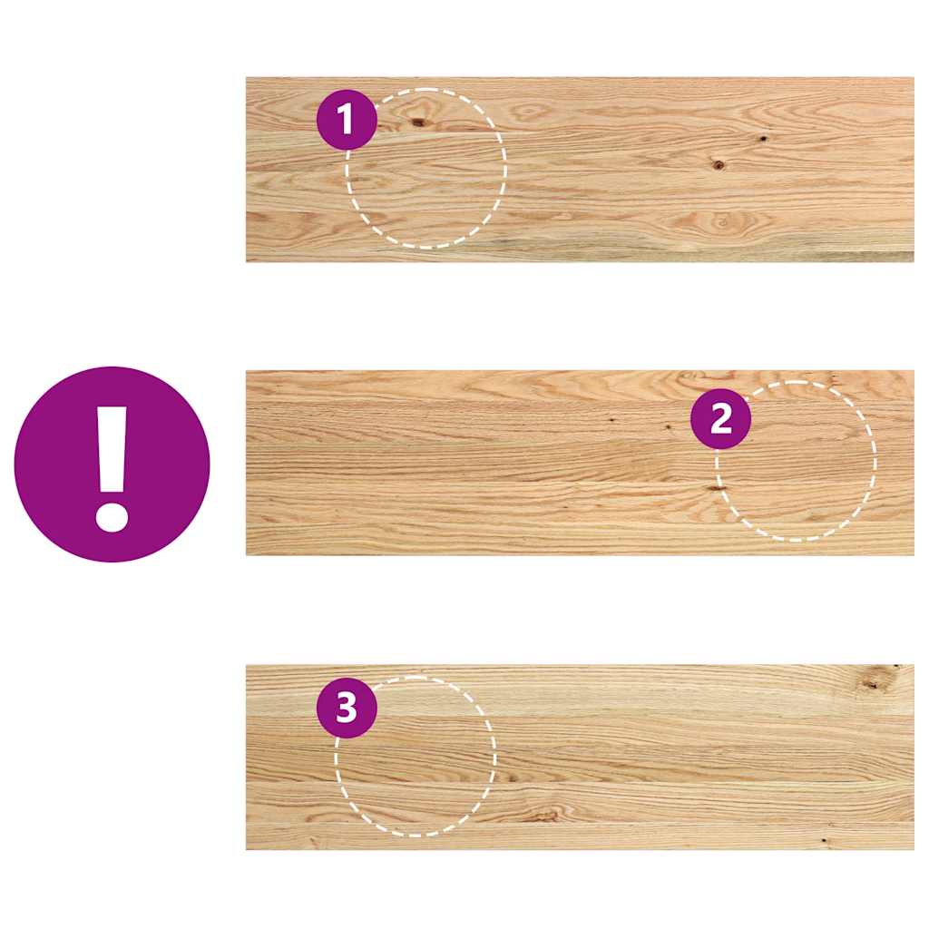 Treppenstufen 12 Stk. Unbehandelt 90x25x2 cm Massivholz Eiche