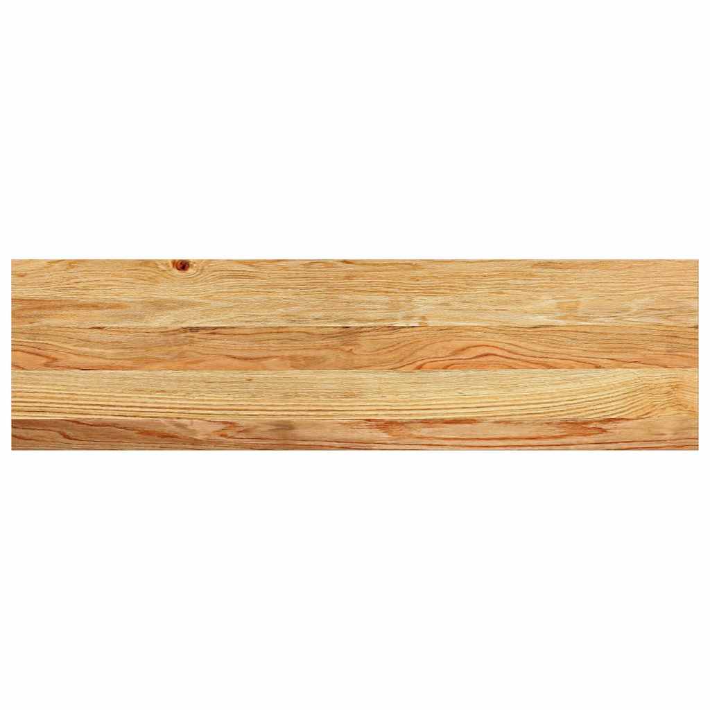 Treppenstufen 12 Stk. Hellbraun 90x30x2 cm Massivholz Eiche