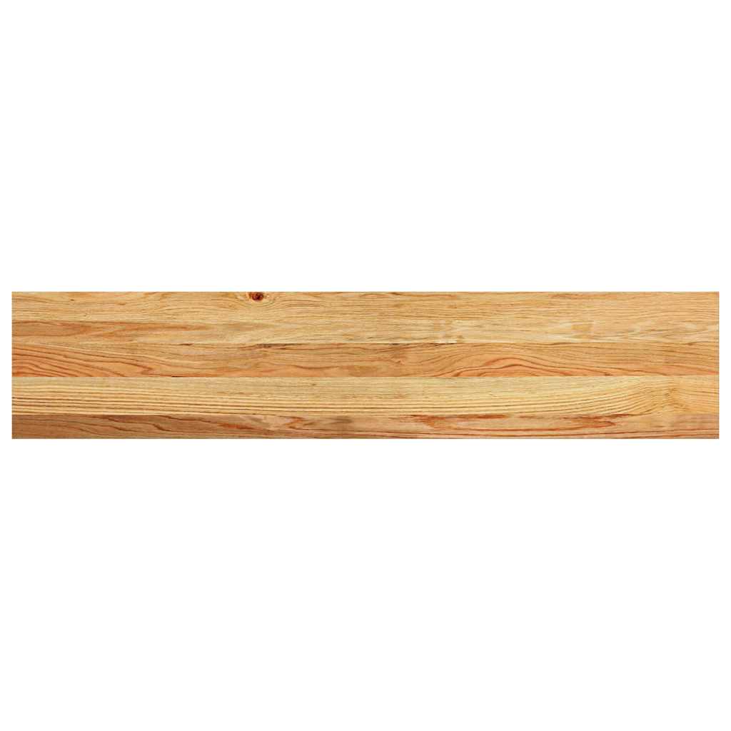 Treppenstufen 12 Stk. Hellbraun 120x30x2 cm Massivholz Eiche