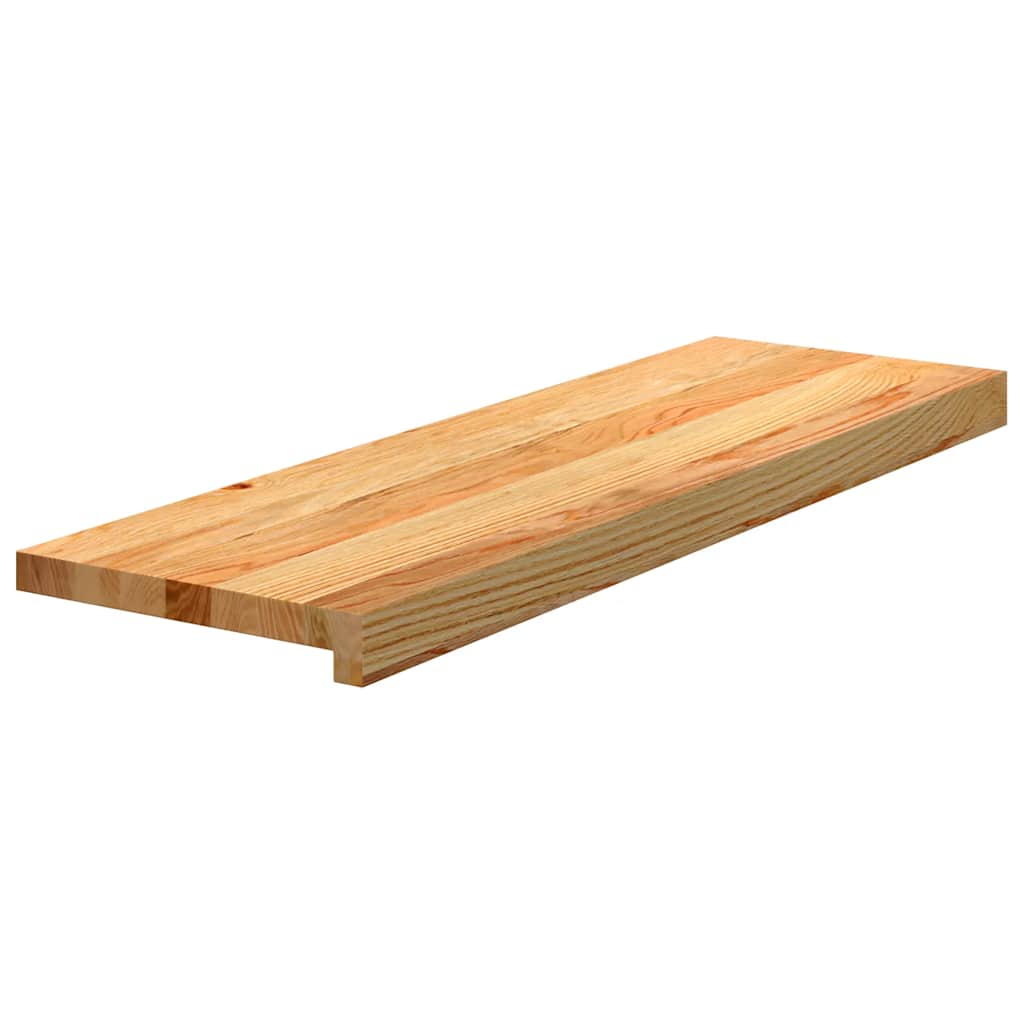 Treppenstufen 16 Stk. Hellbraun 80x30x2 cm Massivholz Eiche