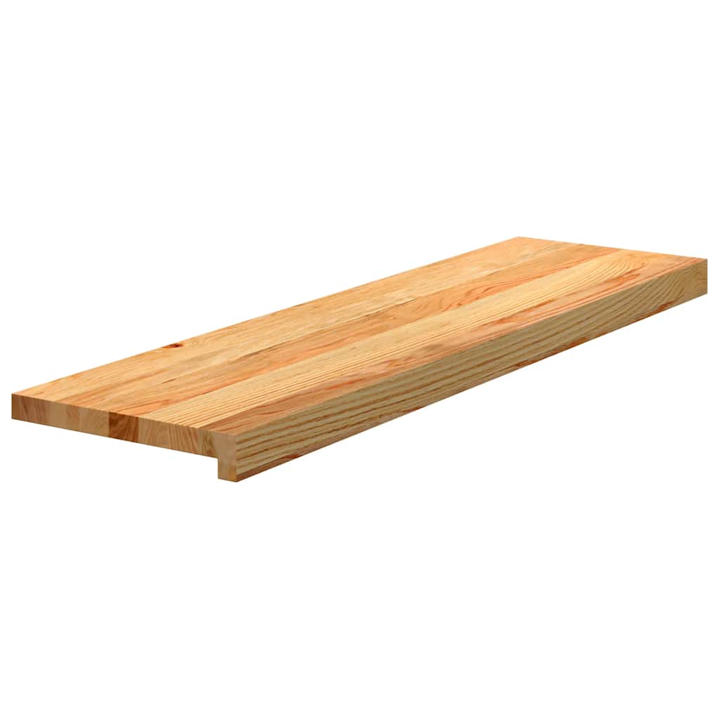 Treppenstufen 20 Stk. Hellbraun 90x25x2 cm Massivholz Eiche