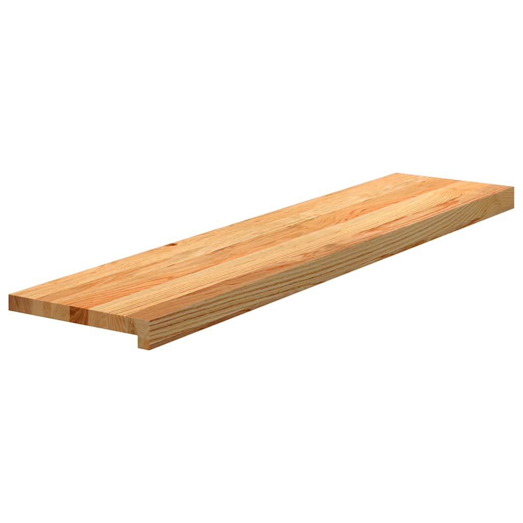 Treppenstufen 20 Stk. Hellbraun 110x25x2 cm Massivholz Eiche