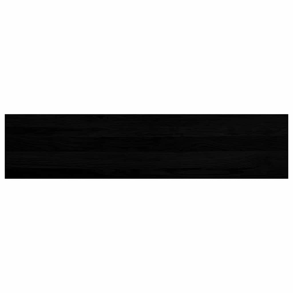 Stufenmatten 4 Stk. Braun-Schwarz 110x30x2 cm Massivholz Eiche