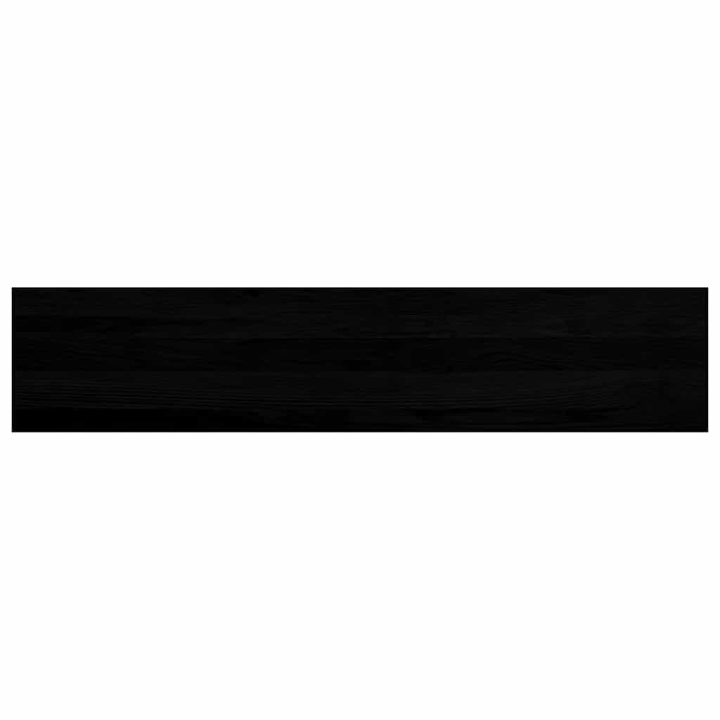 Stufenmatten 4 Stk. Braun-Schwarz 120x30x2 cm Massivholz Eiche