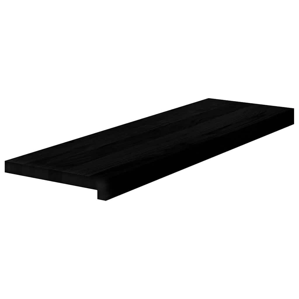 Stufenmatten 8 Stk. Braun-Schwarz 80x25x2 cm Massivholz Eiche