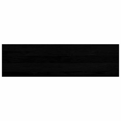 Treppenstufen 8 Stk. Braun-Schwarz 90x30x2 cm Massivholz Eiche