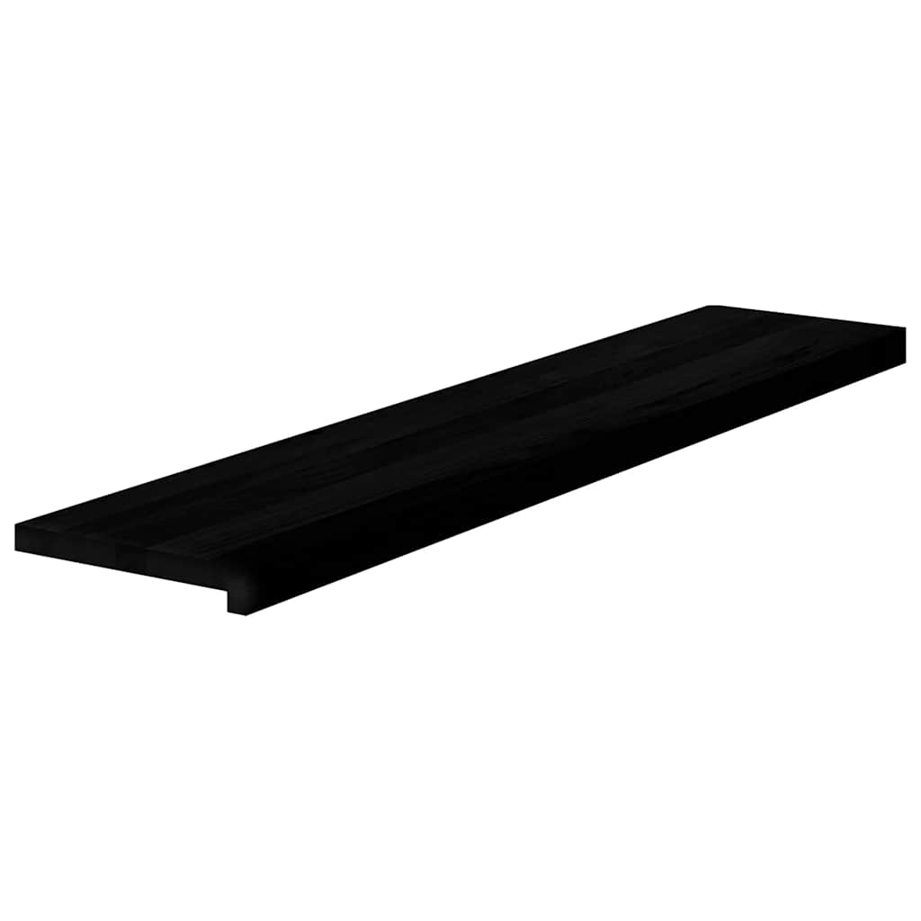 Stufenmatten 8 Stk. Braun-Schwarz 120x30x2 cm Massivholz Eiche