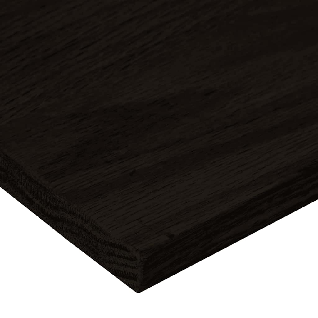 Stufenmatten 12 Stk. Braun-Schwarz 70x25x2 cm Massivholz Eiche