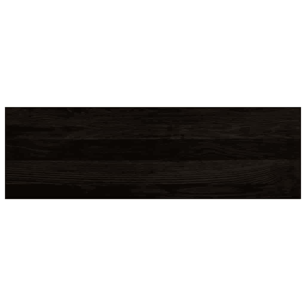 Stufenmatten 12 Stk. Braun-Schwarz 80x25x2 cm Massivholz Eiche