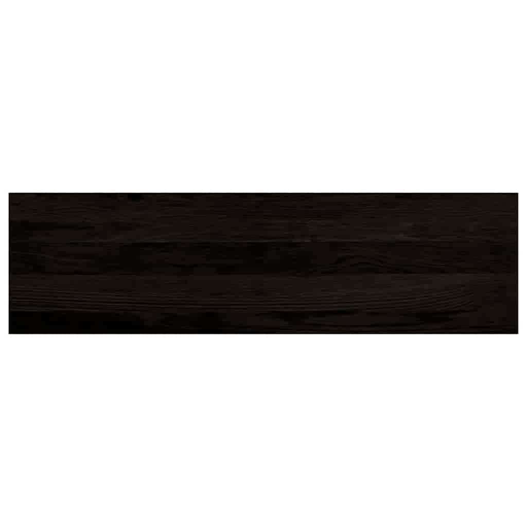 Stufenmatten 12 Stk. Braun-Schwarz 90x25x2 cm Massivholz Eiche