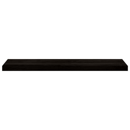 Treppenstufen 12 Stk. Braun-Schwarz 100x25x2 cm Massivholz Eiche