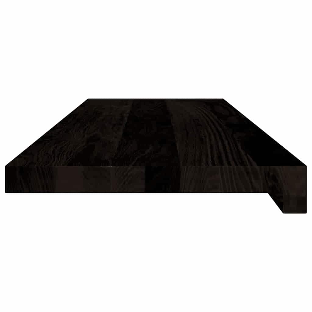 Stufenmatten 12 Stk. Braun-Schwarz 80x30x2 cm Massivholz Eiche