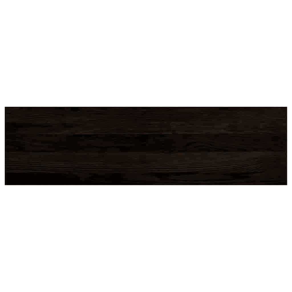 Stufenmatten 12 Stk. Braun-Schwarz 90x30x2 cm Massivholz Eiche