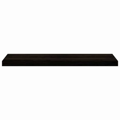Treppenstufen 12 Stk. Braun-Schwarz 90x30x2 cm Massivholz Eiche