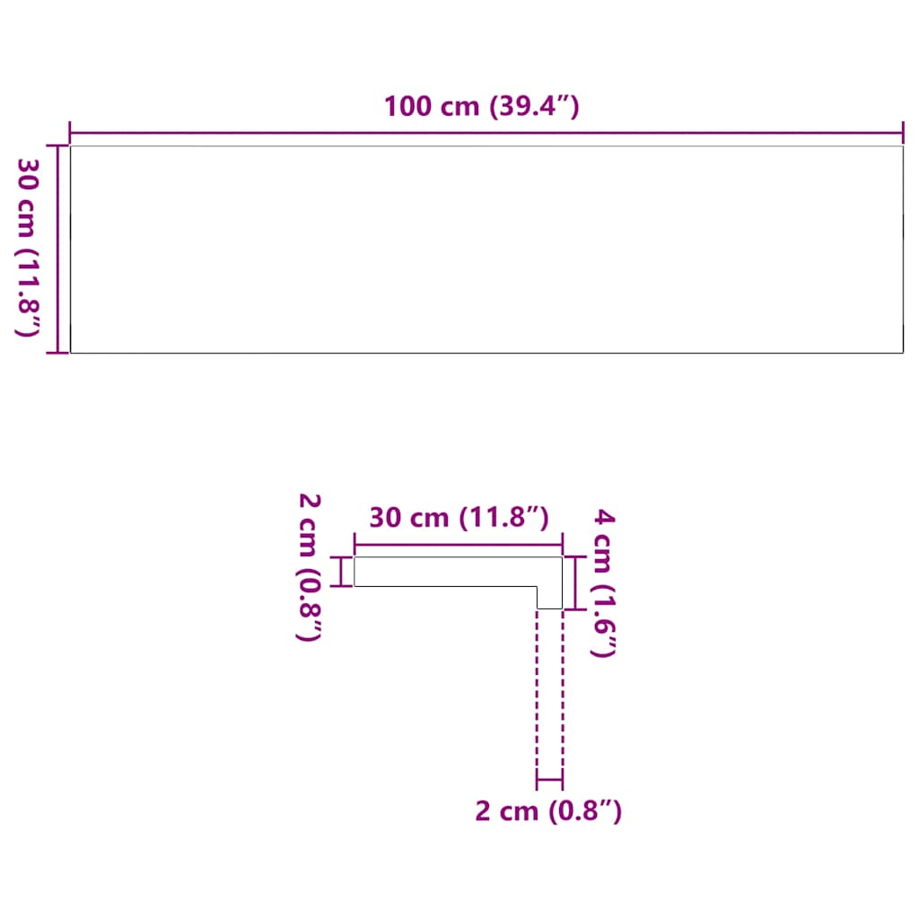 Stufenmatten 12 Stk. Braun-Schwarz 100x30x2 cm Massivholz Eiche
