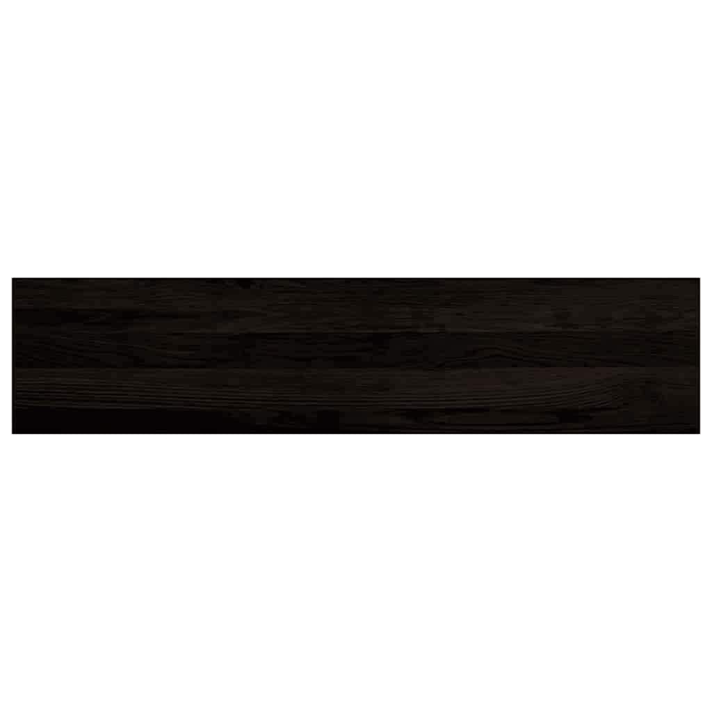 Stufenmatten 12 Stk. Braun-Schwarz 110x30x2 cm Massivholz Eiche
