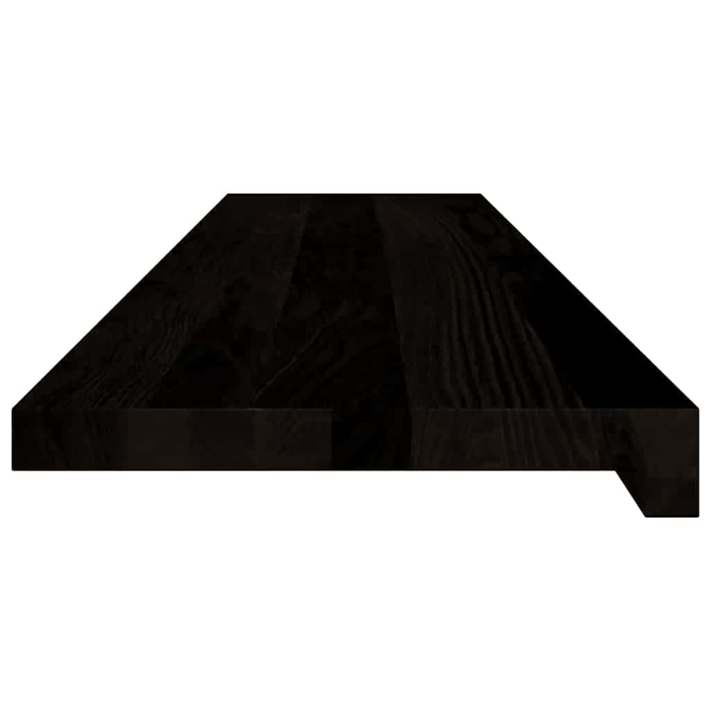 Stufenmatten 12 Stk. Braun-Schwarz 110x30x2 cm Massivholz Eiche