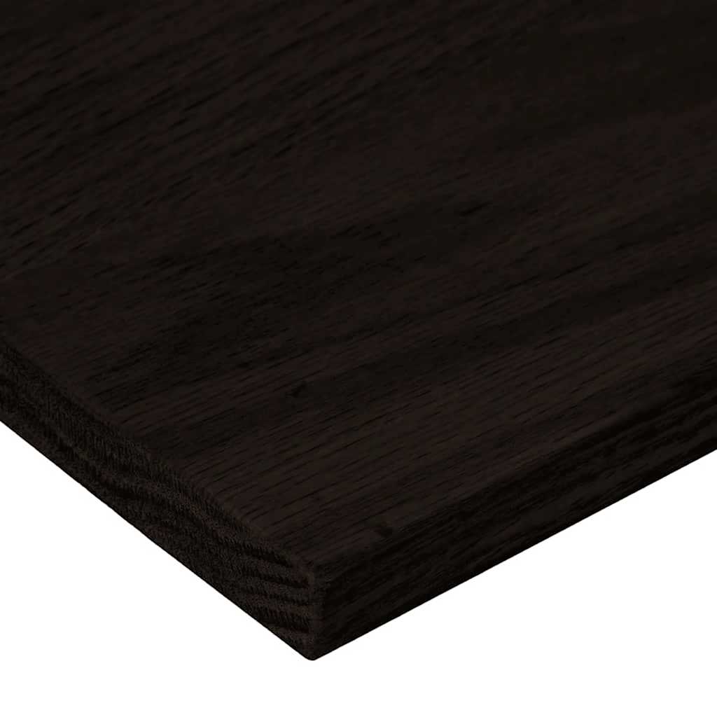 Stufenmatten 12 Stk. Braun-Schwarz 110x30x2 cm Massivholz Eiche