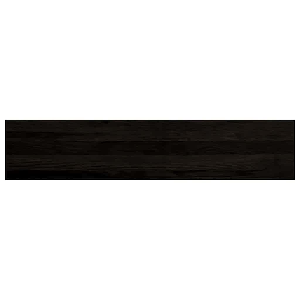 Stufenmatten 12 Stk. Braun-Schwarz 120x30x2 cm Massivholz Eiche