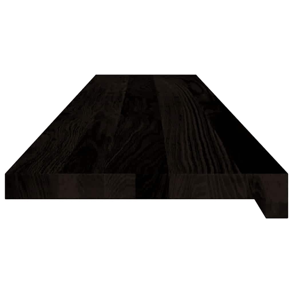 Stufenmatten 12 Stk. Braun-Schwarz 120x30x2 cm Massivholz Eiche