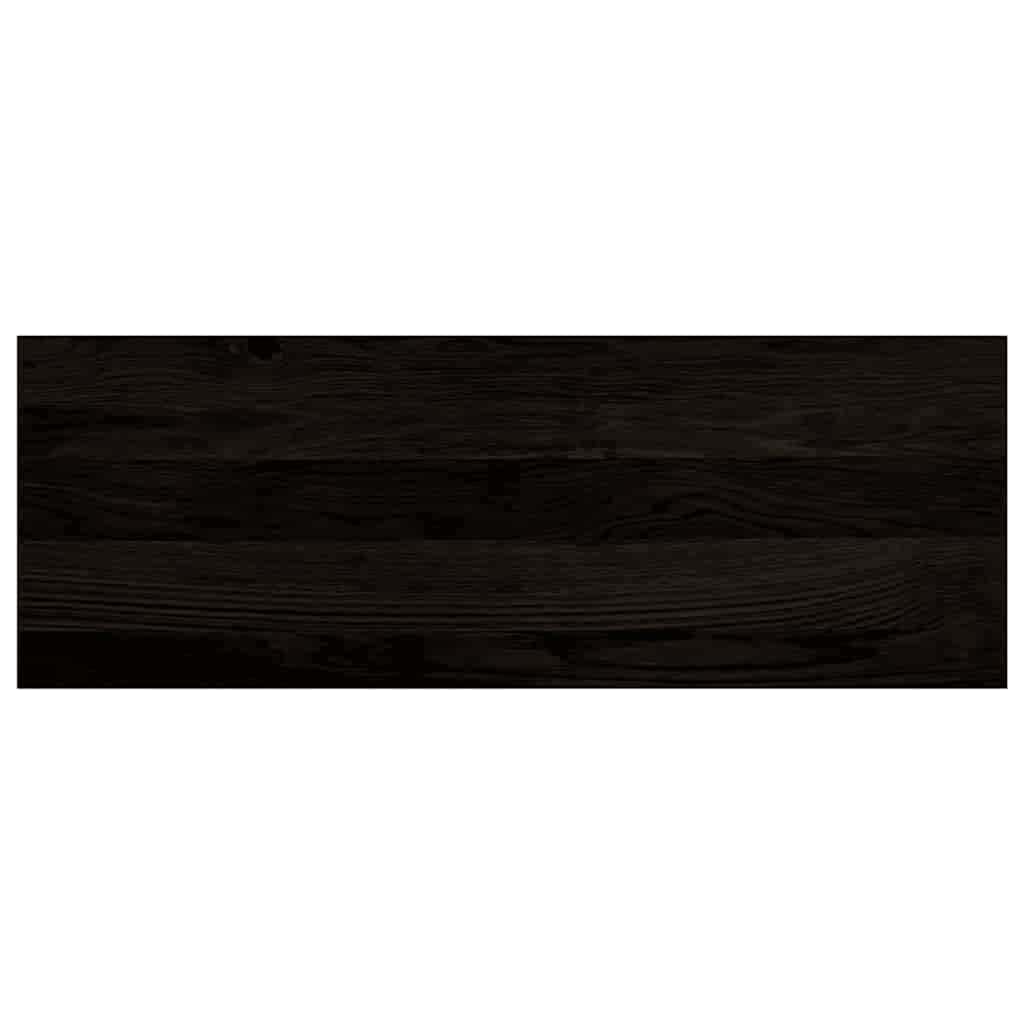 Stufenmatten 16 Stk. Braun-Schwarz 70x25x2 cm Massivholz Eiche