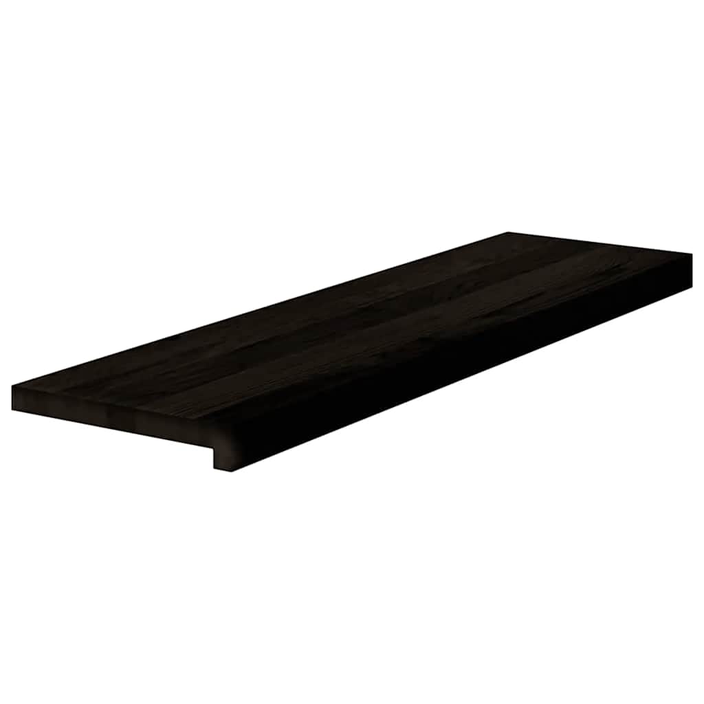 Stufenmatten 16 Stk. Braun-Schwarz 90x25x2 cm Massivholz Eiche