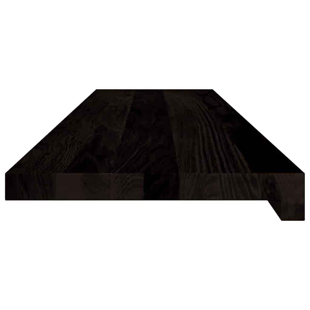 Stufenmatten 16 Stk. Braun-Schwarz 100x25x2 cm Massivholz Eiche