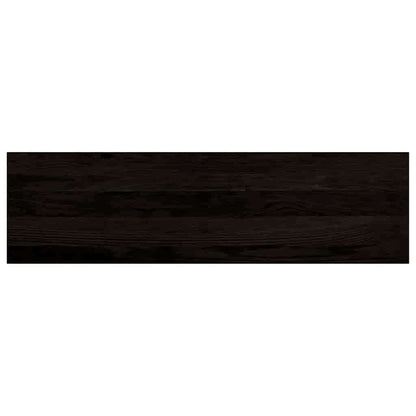Treppenstufen 16 Stk. Braun-Schwarz 90x30x2 cm Massivholz Eiche