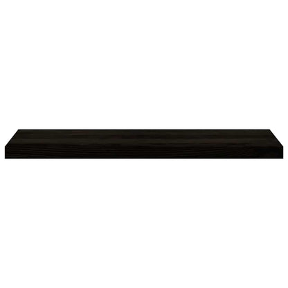 Treppenstufen 16 Stk. Braun-Schwarz 90x30x2 cm Massivholz Eiche