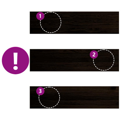 Treppenstufen 16 Stk. Braun-Schwarz 100x30x2 cm Massivholz Eiche