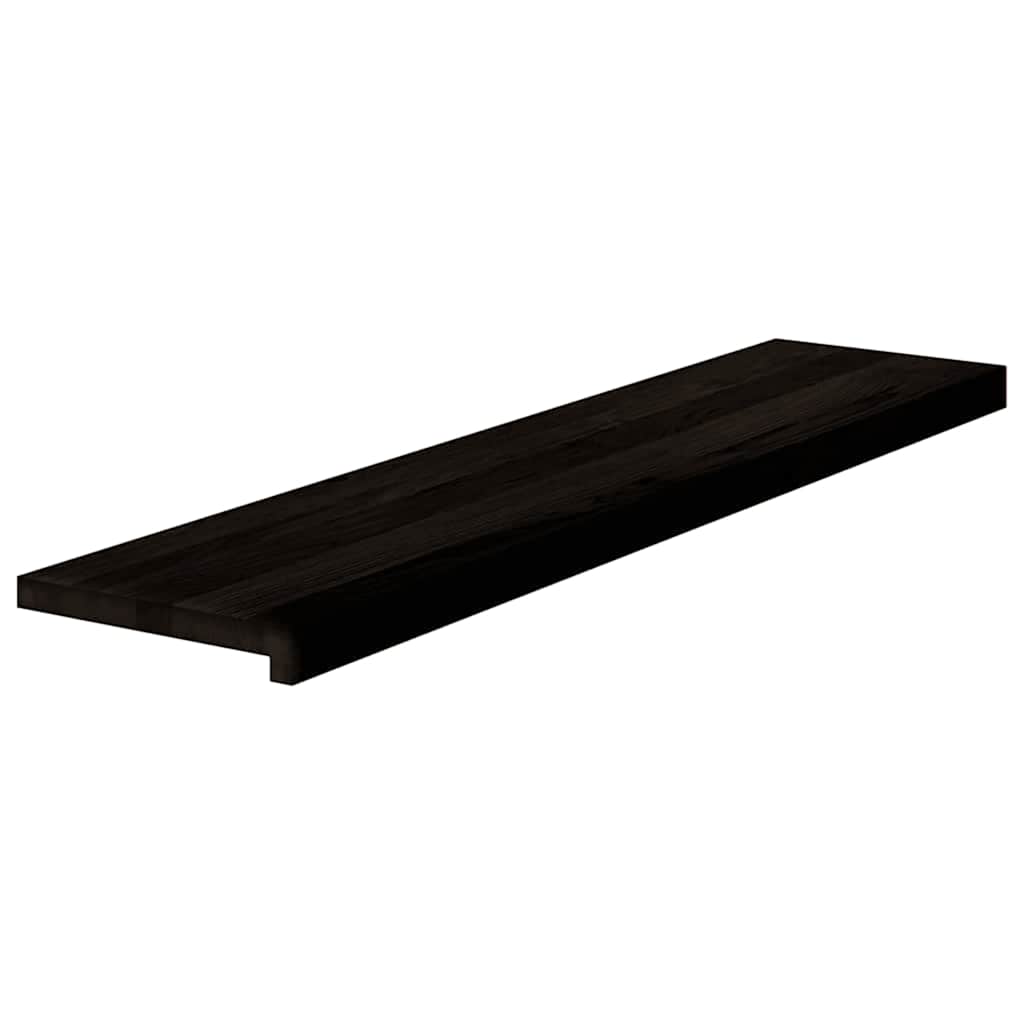 Stufenmatten 16 Stk. Braun-Schwarz 110x30x2 cm Massivholz Eiche