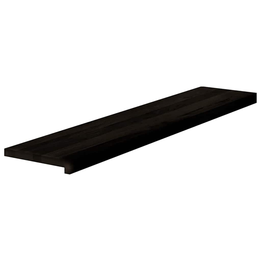 Stufenmatten 16 Stk. Braun-Schwarz 120x30x2 cm Massivholz Eiche
