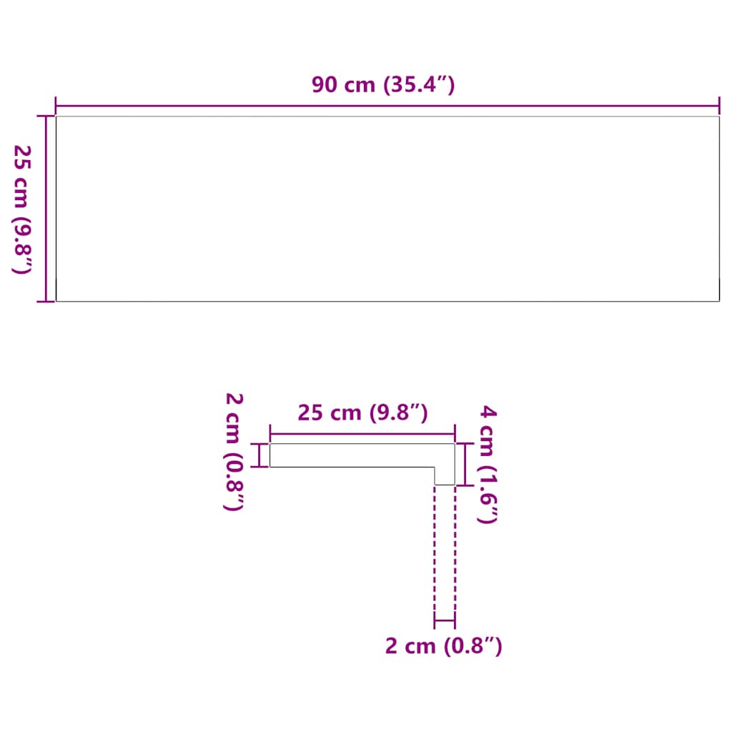 Stufenmatten 20 Stk. Braun-Schwarz 90x25x2 cm Massivholz Eiche