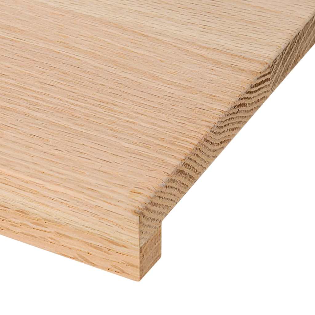 Stufenmatten 2 Stk. Unbehandelt 70x30x2 cm Massivholz Eiche