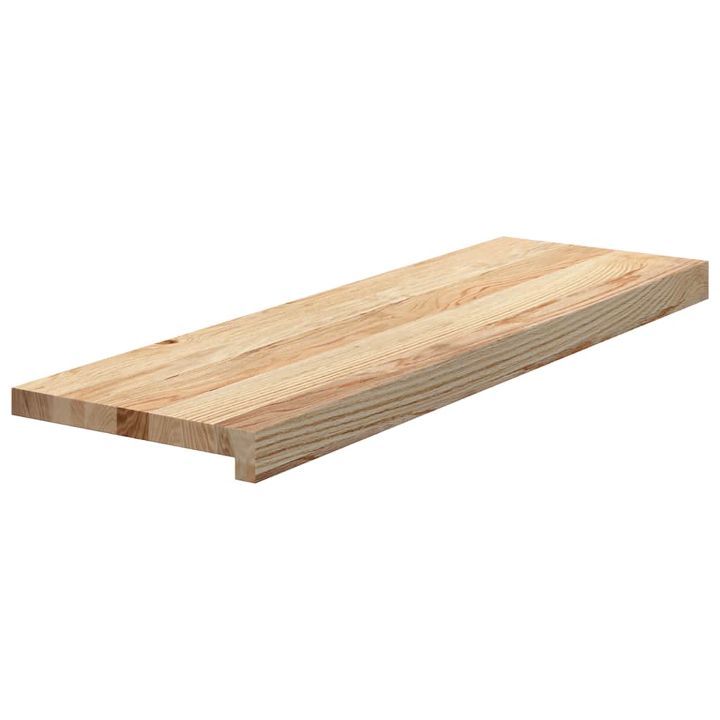 Treppenstufen 2 Stk. Unbehandelt 80x30x2 cm Massivholz Eiche