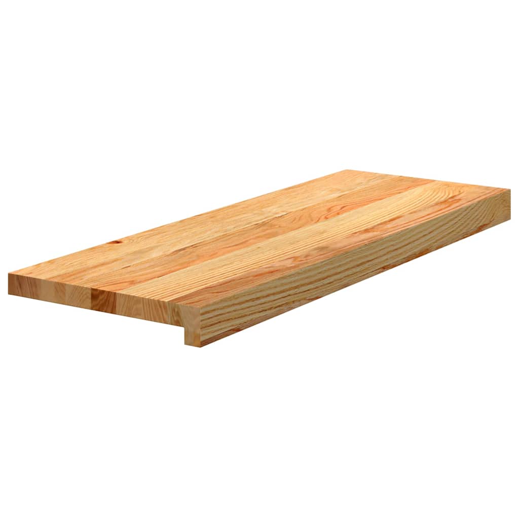 Stufenmatten 2 Stk. Hellbraun 70x25x2 cm Massivholz Eiche
