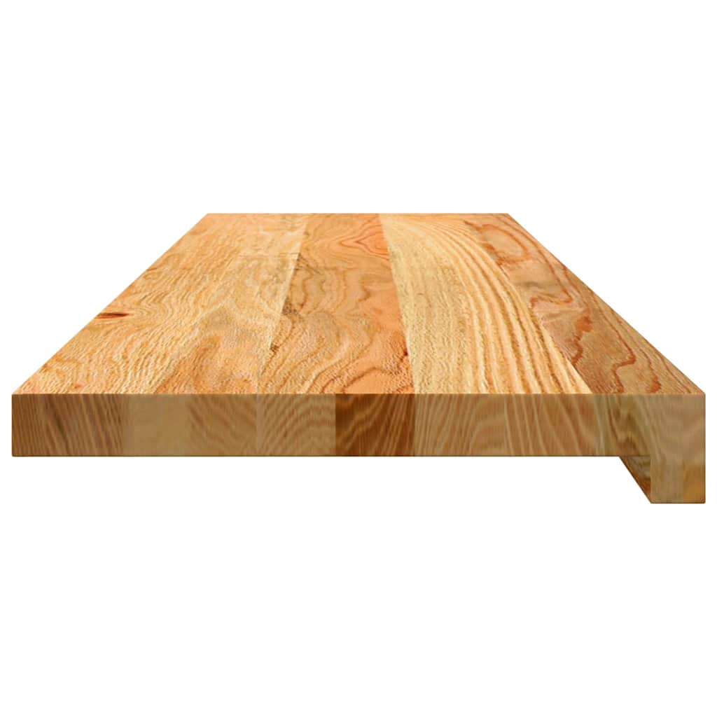 Stufenmatten 2 Stk. Hellbraun 90x25x2 cm Massivholz Eiche