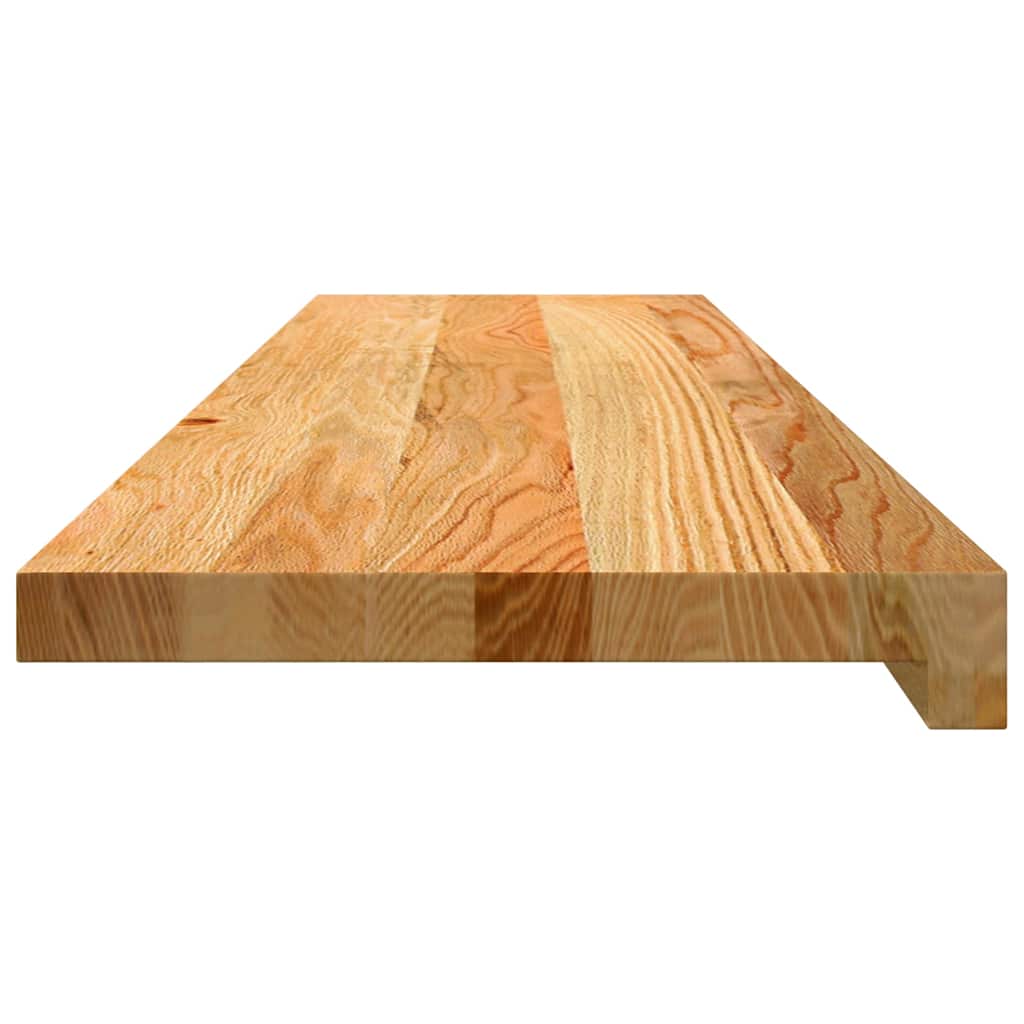 Stufenmatten 2 Stk. Hellbraun 100x25x2 cm Massivholz Eiche